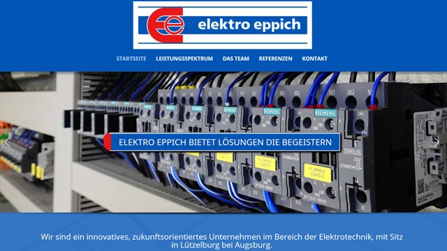 Referenzprojekt: Elektro Eppich — Website von Konrad Griesser